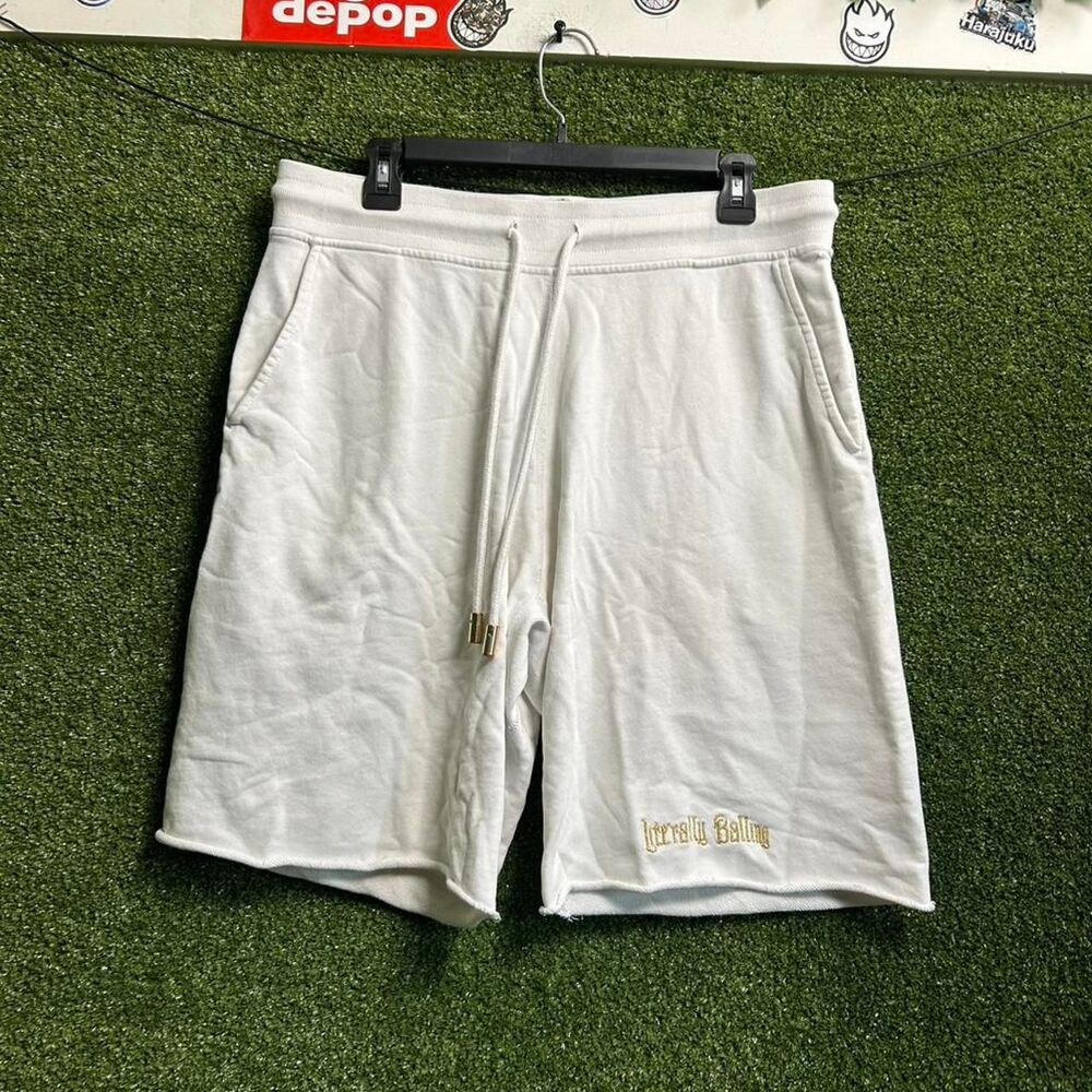 Men's White and Cream Shorts